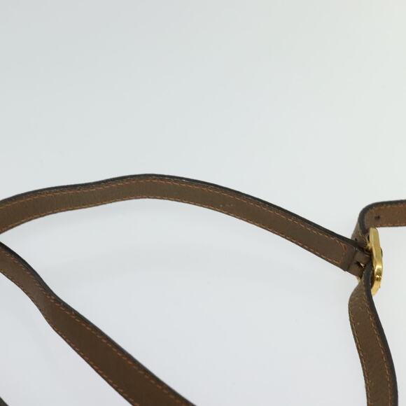 GUCCI GG Supreme Web Sherry Line Bag Pvc Beige Gold 89 02 018 - Picture 8 of 16